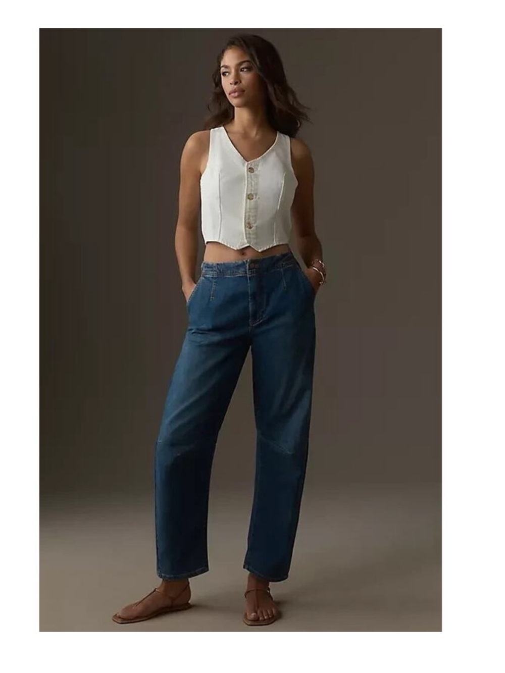 Anthropologie Pilcro The Leni Barrel Jeans Sz 30P